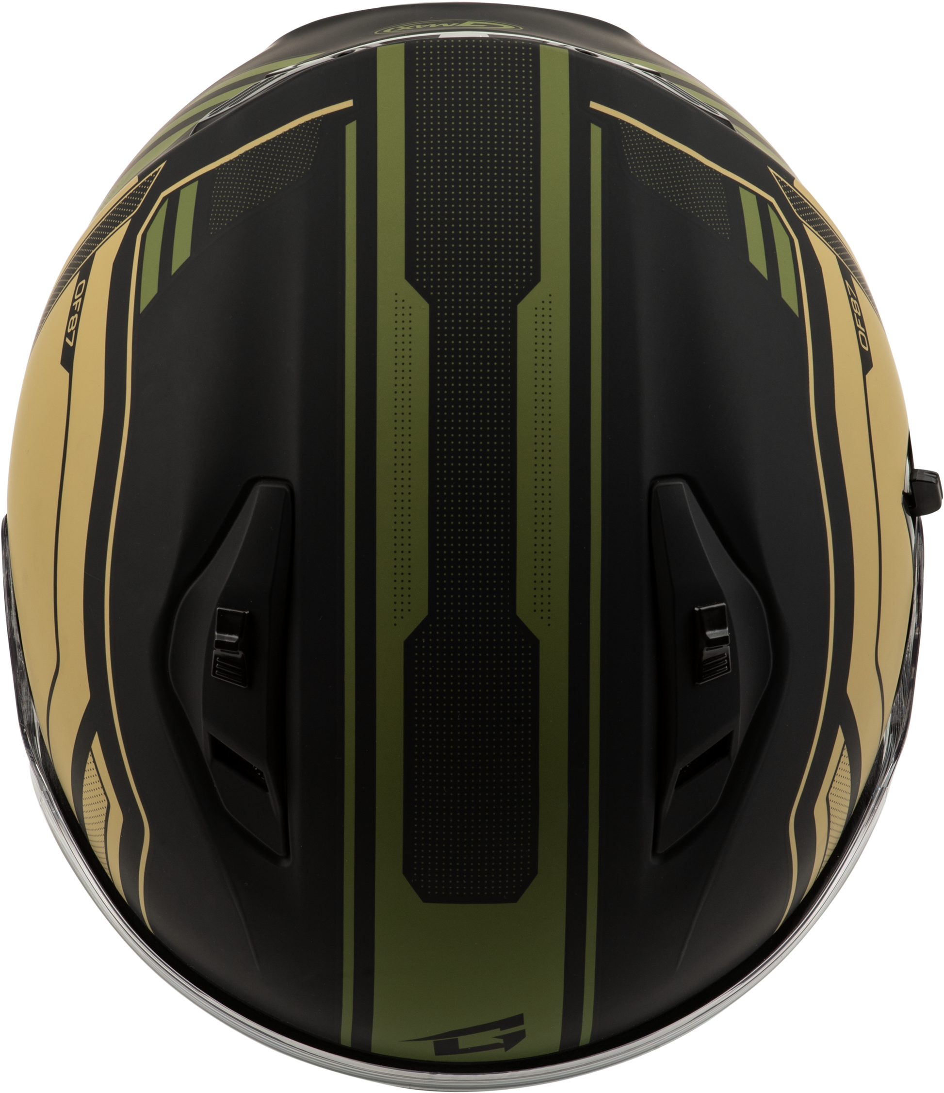GMAX OF - 87 Duke Matte Black/Green XL Open Face Helmet with Premium Comfort and Safety Features - Kelly Motorsports