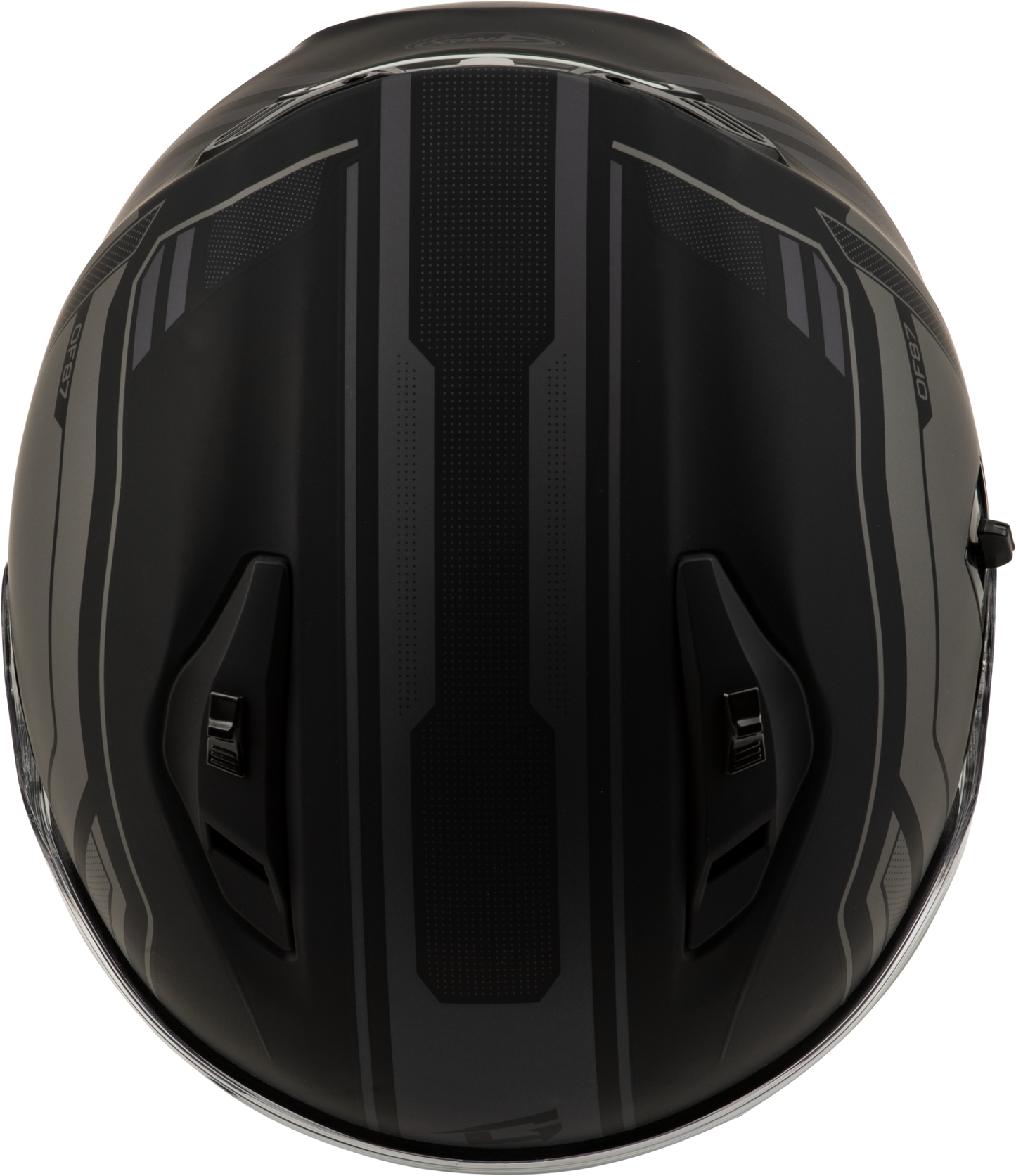 GMAX OF - 87 Duke Matte Black/Grey Large Helmet with Sun Shield and Ventilation System - Kelly Motorsports