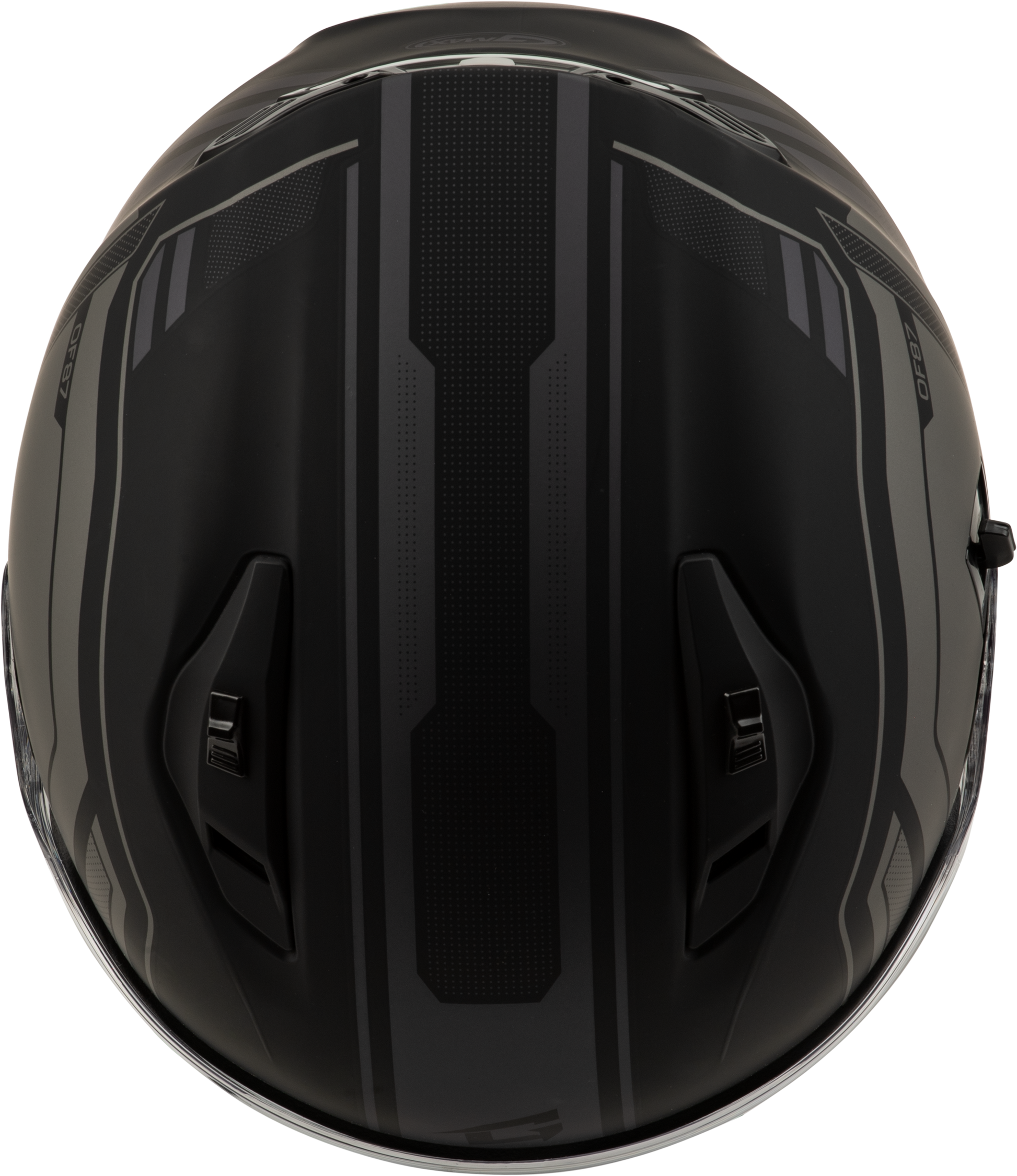 GMAX OF - 87 Duke Matte Black/Grey Large Helmet with Sun Shield and Ventilation System - Kelly Motorsports
