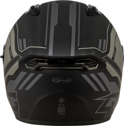 GMAX Of 87 Duke Matte Black/Grey XS Open Face Helmet with Sun Shield and Ventilation - Kelly Motorsports