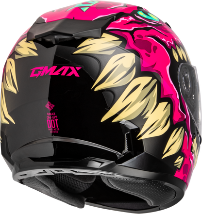 GMAX Youth GM - 49Y Drax Helmet Pink for Kids - Interchangeable Fit, DOT Approved - Kelly Motorsports