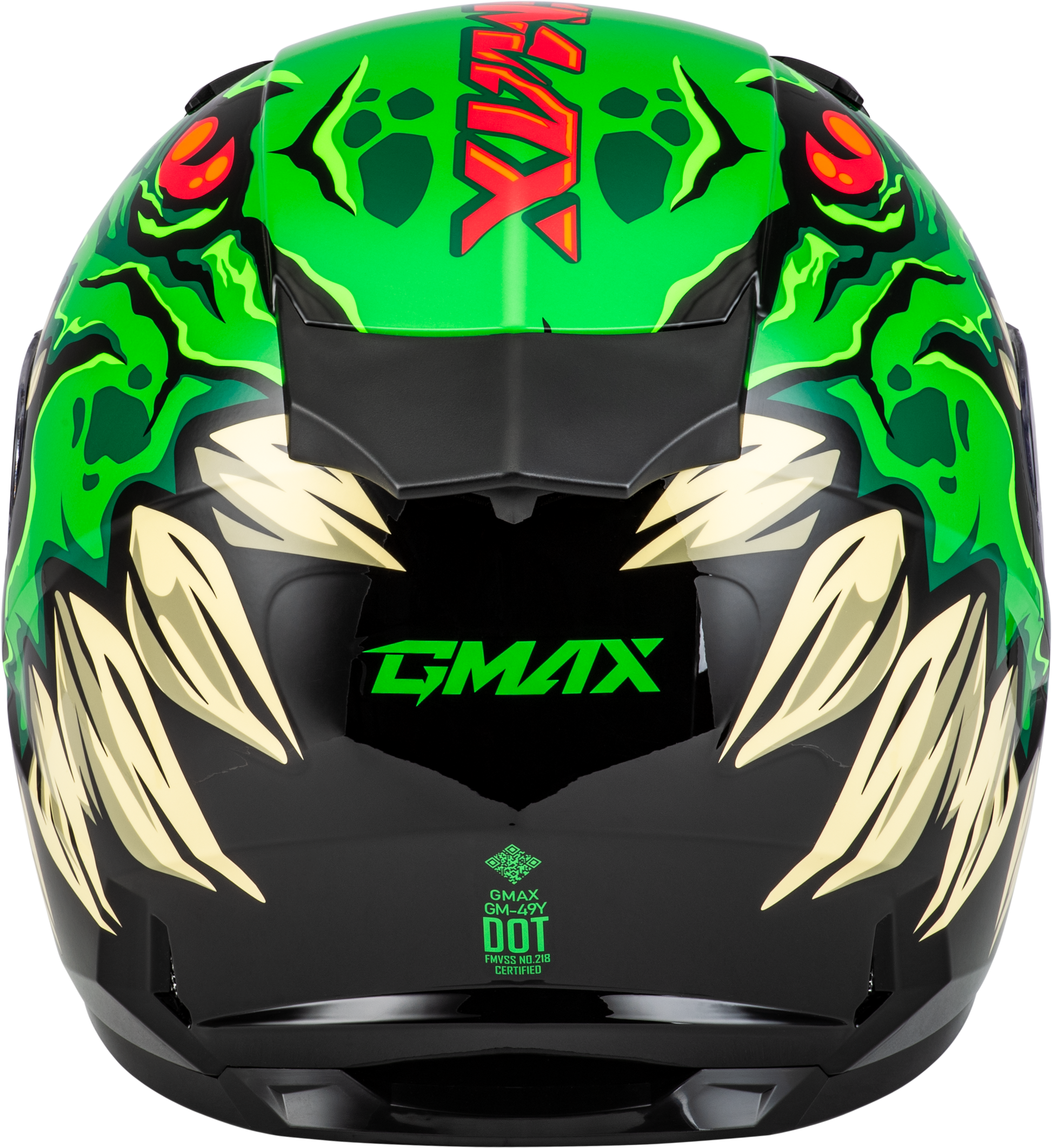 GMAX Youth GM - 49Y Drax Snow Helmet in Green with Adjustable Fit and Anti - Fog Shield - Kelly Motorsports