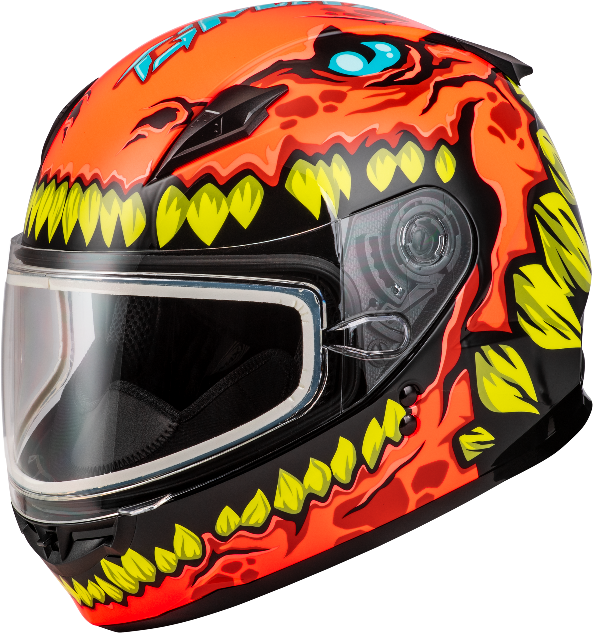 GMAX Youth GM - 49Y Drax Snow Helmet in Orange – Adjustable Fit, DOT Approved - Kelly Motorsports