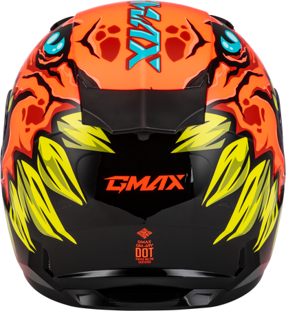 GMAX Youth GM - 49Y Drax Snow Helmet Orange Youth Fit with Interchangeable Sizes - Kelly Motorsports