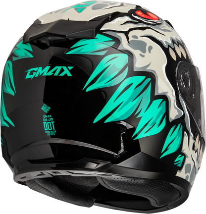 GMAX Youth GM - 49Y Drax Snow Helmet Silver for Kids - Adjustable Fit & DOT Approved - Kelly Motorsports