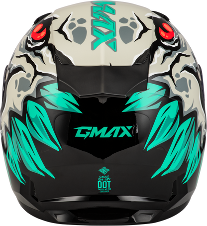 GMAX Youth GM - 49Y Drax Snow Helmet Silver for Kids - Adjustable Fit & DOT Approved - Kelly Motorsports