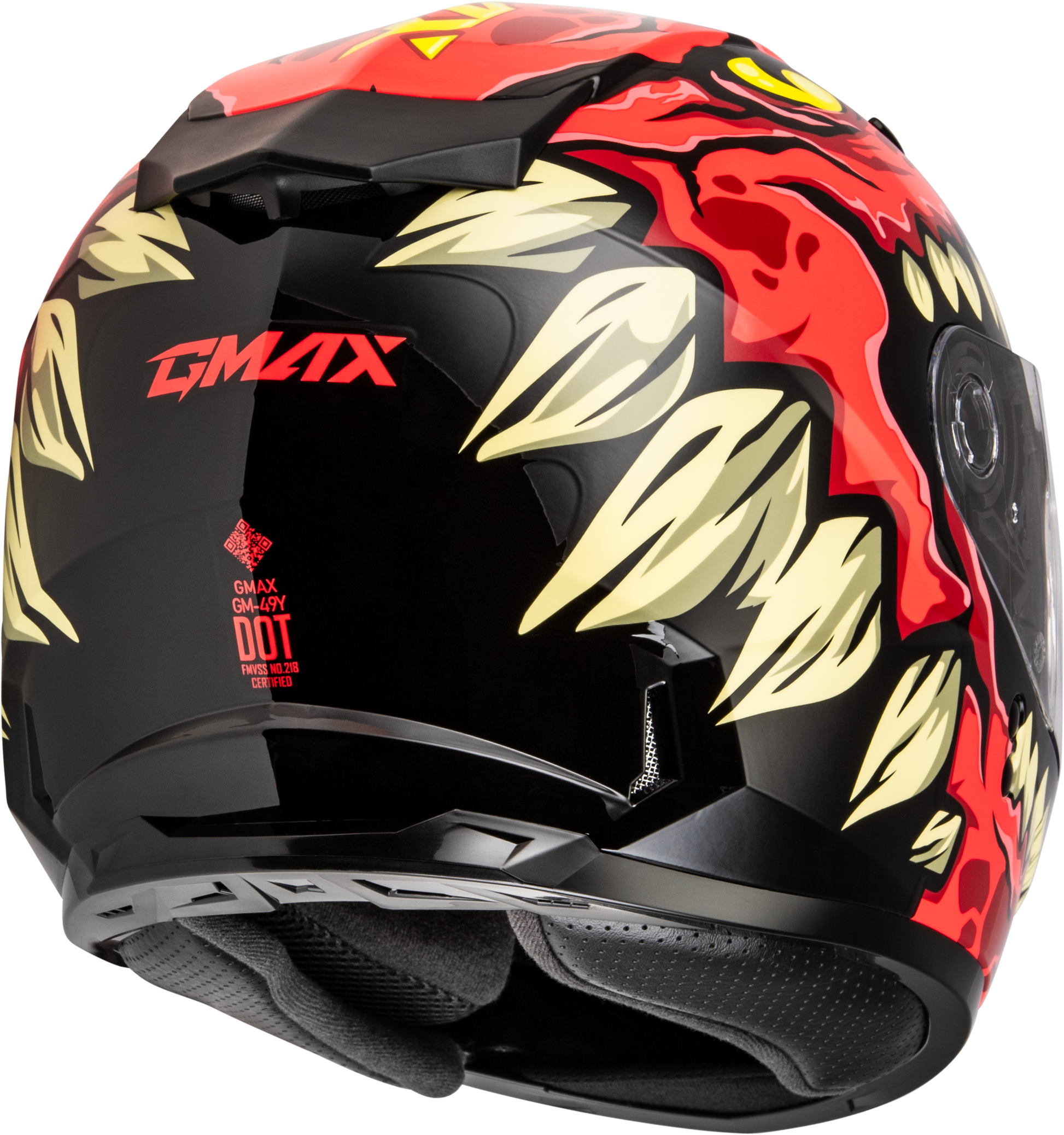 GMAX Youth GM - 49Y Drax Snow Helmet with Adjustable Fit and Anti - Fog Shield - Kelly Motorsports
