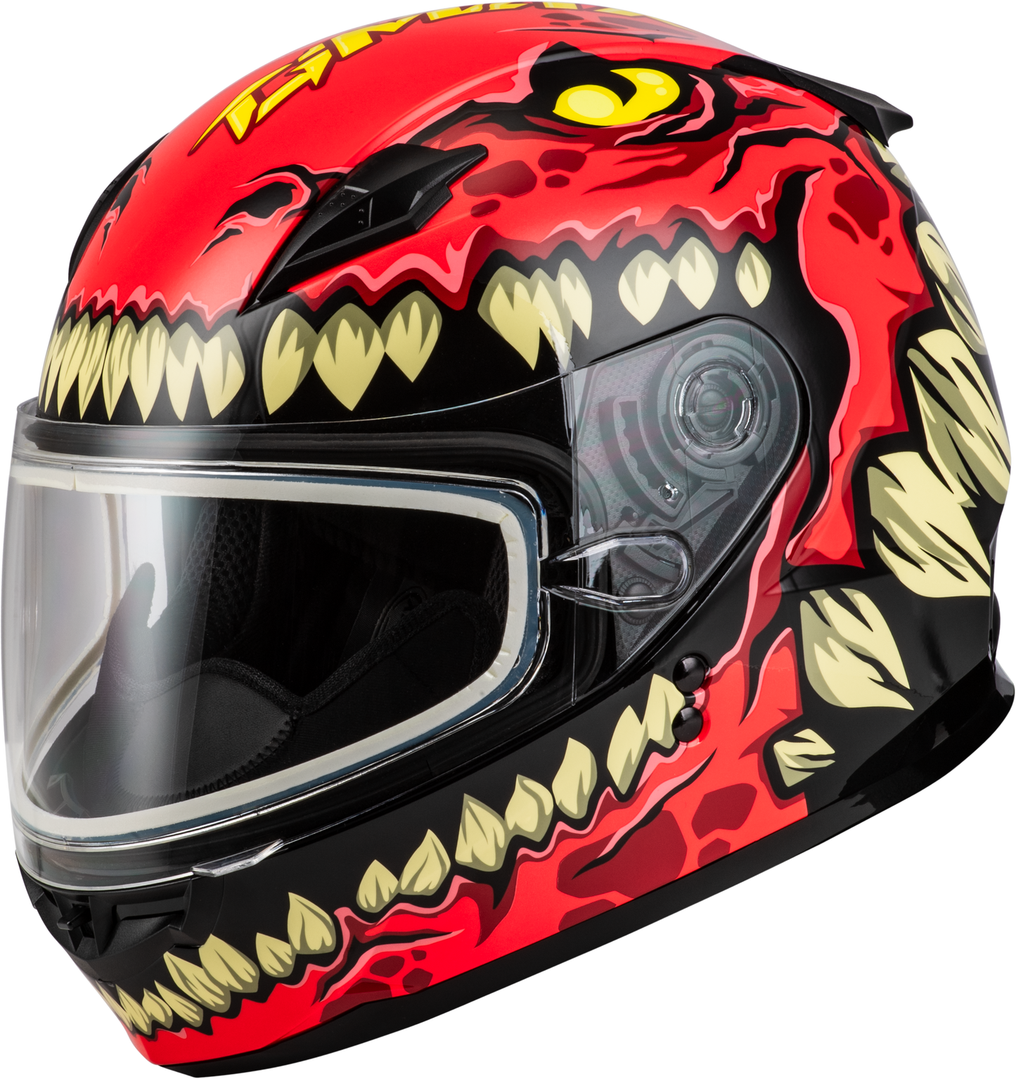 GMAX Youth GM - 49Y Drax Snow Helmet with Adjustable Fit and Anti - Fog Shield - Kelly Motorsports