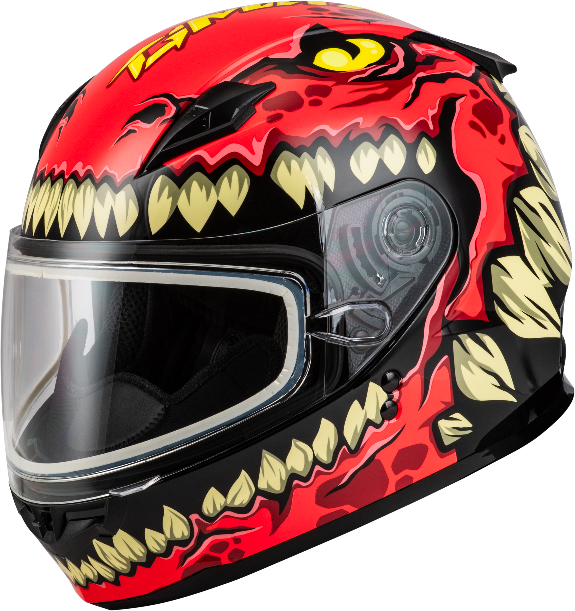 GMAX Youth GM - 49Y Drax Snow Helmet with Adjustable Fit and Anti - Fog Shield - Kelly Motorsports