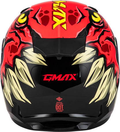 GMAX Youth GM - 49Y Drax Snow Helmet with Adjustable Fit and Anti - Fog Shield - Kelly Motorsports