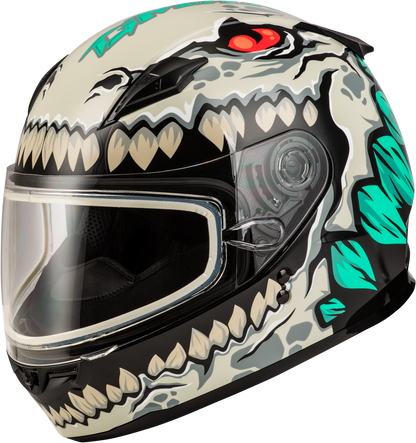 GMAX Youth GM - 49Y Drax Snow Helmet with Adjustable Fit and Dual Lens Shield - Kelly Motorsports