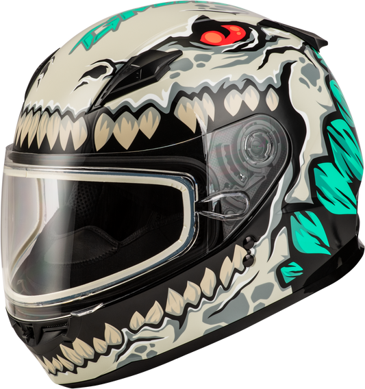GMAX Youth GM - 49Y Drax Snow Helmet with Adjustable Fit and Dual Lens Shield - Kelly Motorsports