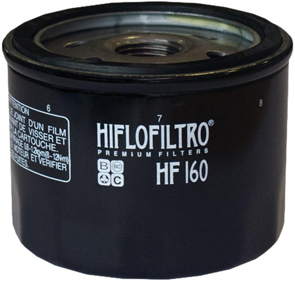 HifloFiltre HF160 Oil Filter for BMW Motorcycles - OEM Replacement with Safety Wire Provision - Kelly Motorsports