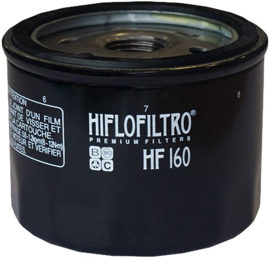 HifloFiltre HF160 Oil Filter for BMW Motorcycles - OEM Replacement with Safety Wire Provision - Kelly Motorsports
