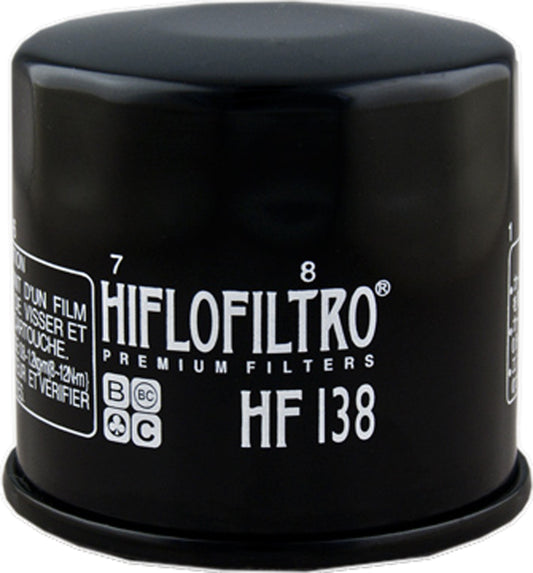 HifloFiltro HF138 Oil Filter for Aprilia and Suzuki Motorcycles - Kelly Motorsports