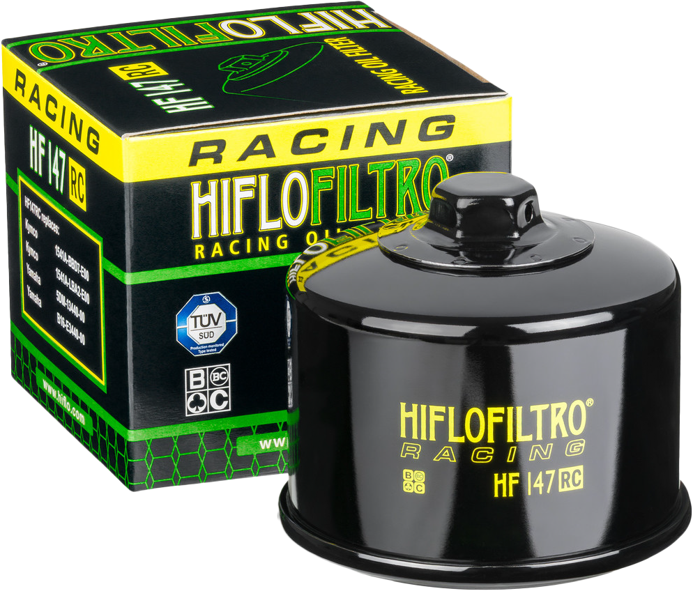 HIFLOFILTRO HF147RC Oil Filter for Motorcycles – OEM Replacement with Safety Wire Provision - Kelly Motorsports