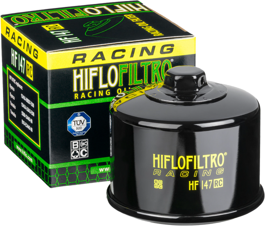HIFLOFILTRO HF147RC Oil Filter for Motorcycles – OEM Replacement with Safety Wire Provision - Kelly Motorsports