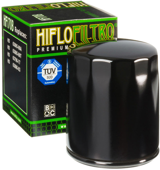 HifloFiltro HF170B OEM Replacement Oil Filter for Harley Davidson Motorcycles - Kelly Motorsports