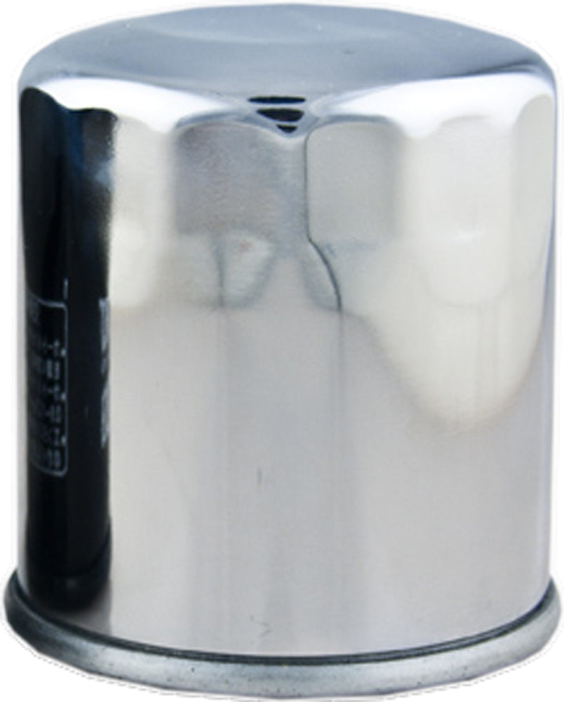 HIFLOFILTRO HF303C Chrome Oil Filter for Kawasaki Ninja 650 and Z750 Models - Kelly Motorsports