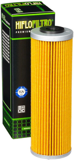 HifloFiltro HF650 Oil Filter for KTM Motorcycles – OEM Replacement with Safety Wire Provision - Kelly Motorsports