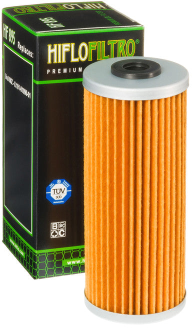 HIFLOFILTRO HF895 Oil Filter for Motorcycle - OEM Replacement with Race - Ready Features - Kelly Motorsports