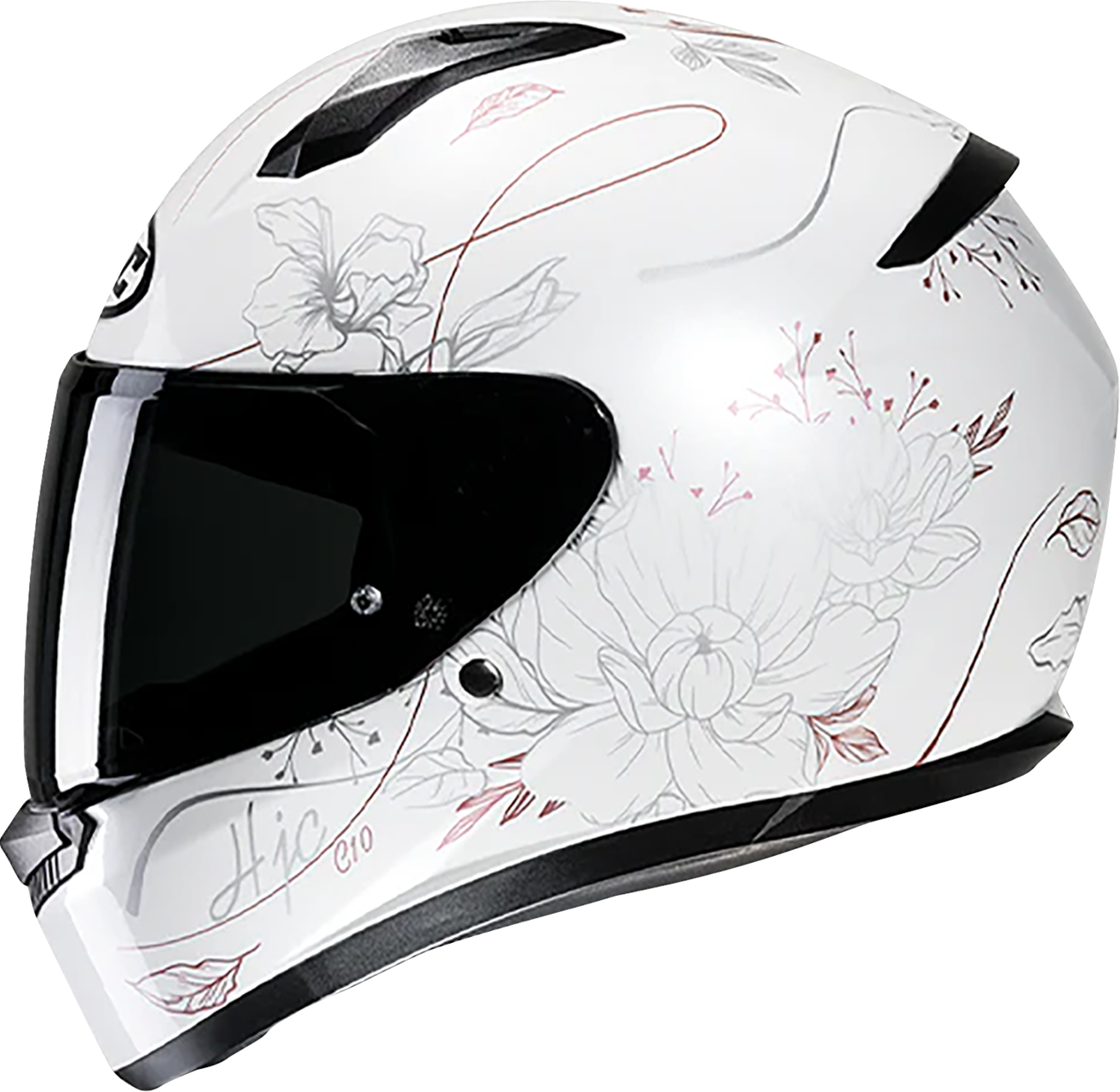 HJC C10 Epik Motorcycle Helmet with Advanced Ventilation and UV Shield - Part Number FP54NUS4008V - Kelly Motorsports
