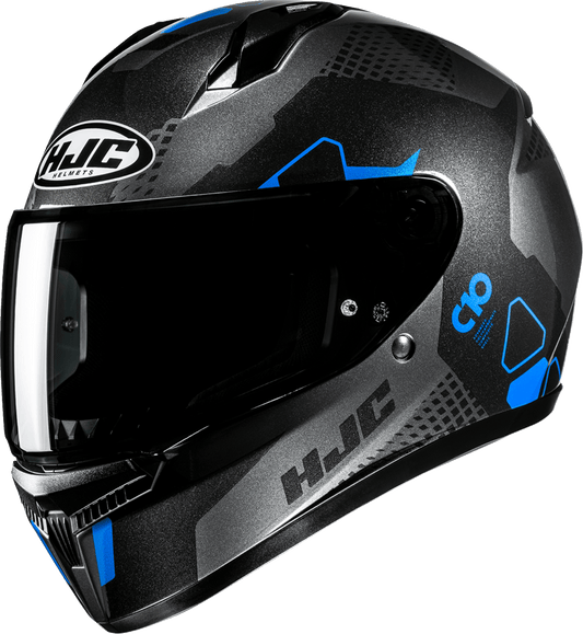 HJC C10 Helmet Aspa MC2 XL FP54NUS7802V – Lightweight Motorcycle Helmet with Advanced Ventilation and UV Protection - Kelly Motorsports