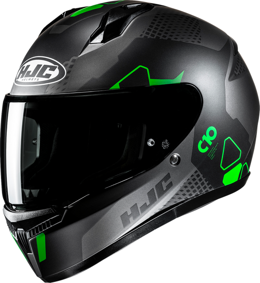HJC C10 Helmet Aspa MC4SF Large FP54NUS684SV - Lightweight Safety Helmet with Advanced Ventilation and UV Protection - Kelly Motorsports