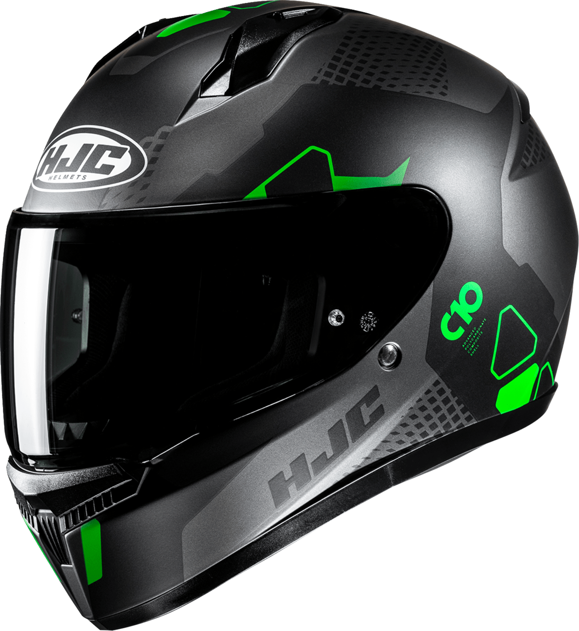 HJC C10 Helmet - Aspa Model with Advanced Ventilation and UV Protection - Kelly Motorsports