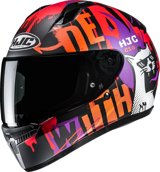 HJC C10 Helmet with Advanced Ventilation and UV Protection - Part Number FP54NUS3CS7V - Kelly Motorsports