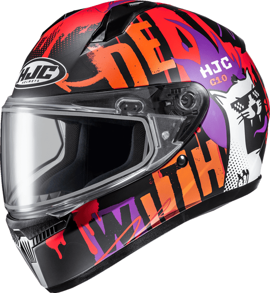 HJC C10 Snow Helmet - Dual Pane FOP - Model FP54SUS5CS7V - Kelly Motorsports