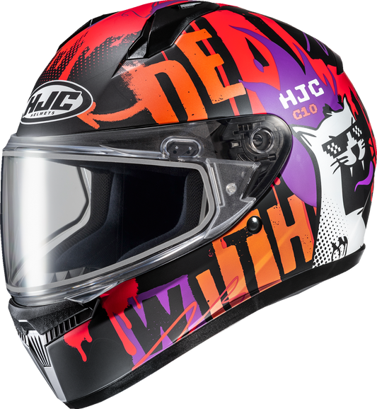 HJC C10 Snow Helmet - Dual Pane FOP with Advanced Ventilation System - Model FP54SUS2CS7V - Kelly Motorsports