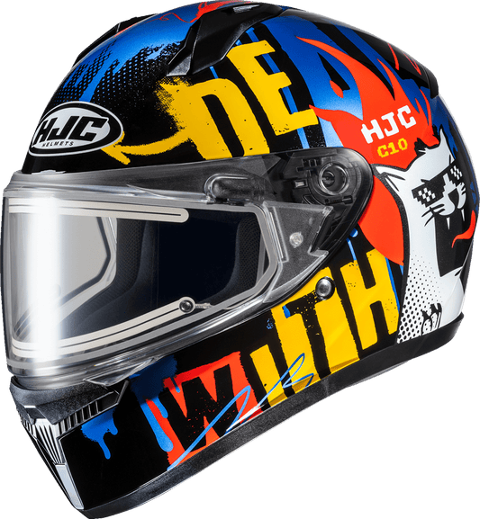 HJC C10 Snow Helmet Electric FOP MC23 Medium FP54EUS5C23V - Kelly Motorsports