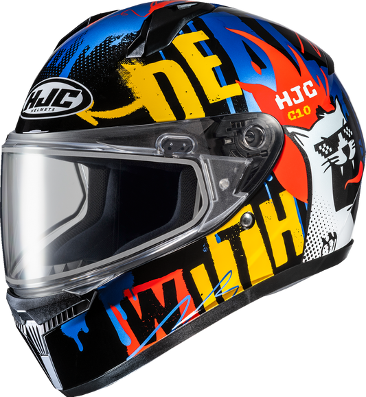 HJC C10 Snow Helmet with Dual Pane Shield and Advanced Ventilation Technology - Model FP54SUS3C23V - Kelly Motorsports
