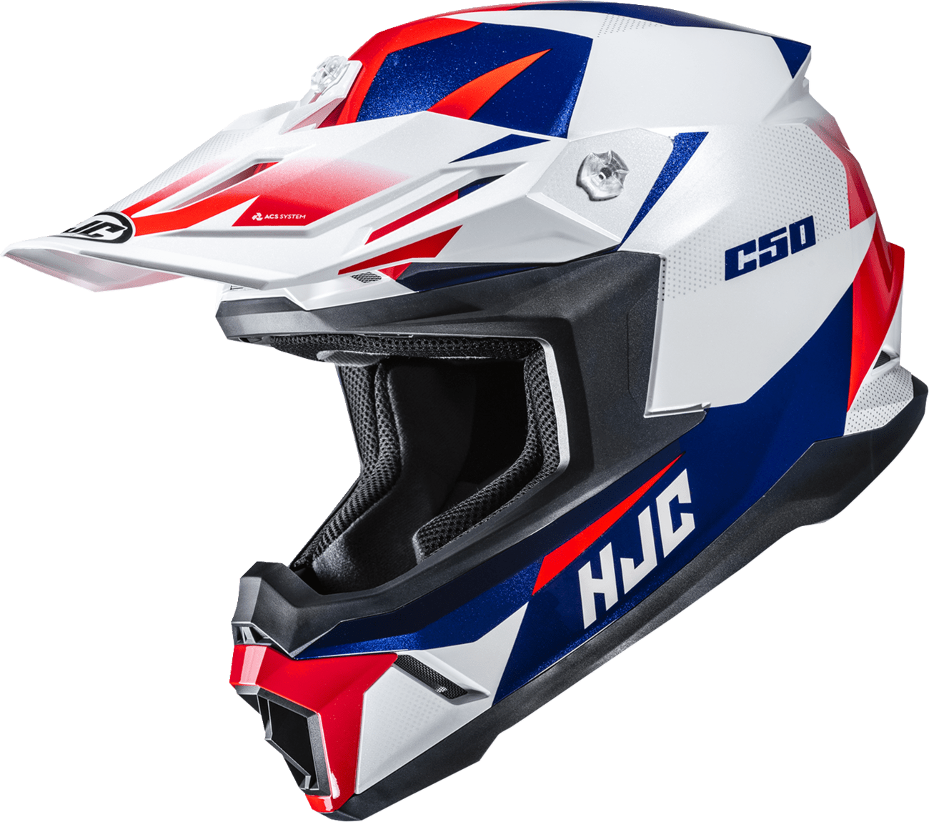 HJC C50 Helmet Slide MC21 Large MP46NUS6321V – Advanced Polycarbonate Shell with Universal Bluetooth Compatibility - Kelly Motorsports