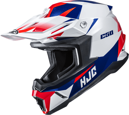 HJC C50 Helmet Slide MC21 Large MP46NUS6321V – Advanced Polycarbonate Shell with Universal Bluetooth Compatibility - Kelly Motorsports