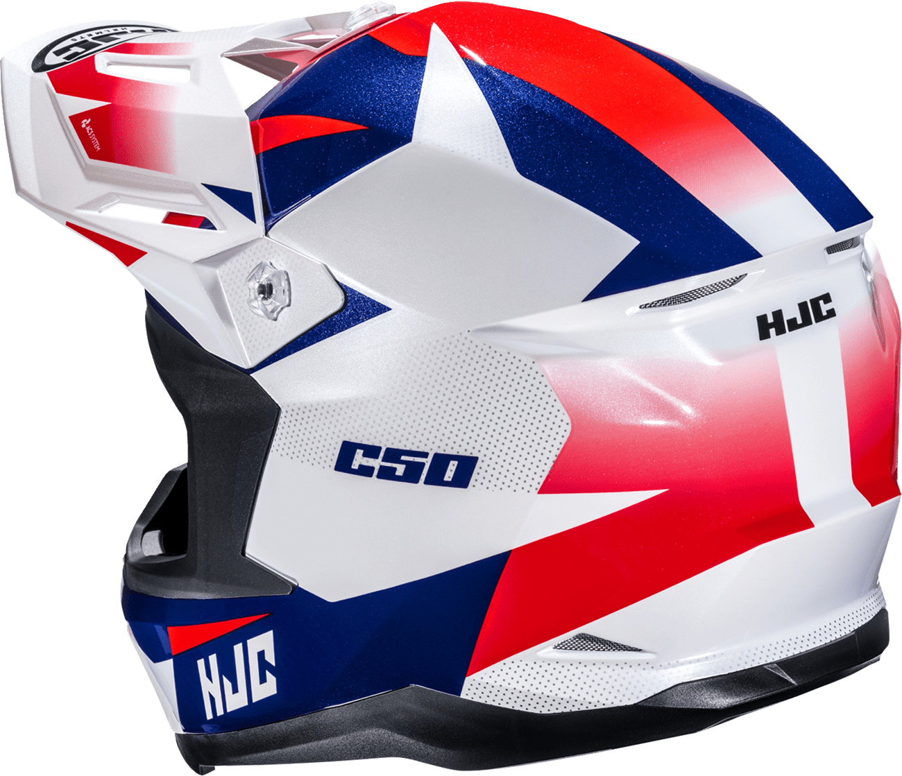 HJC C50 Helmet Slide MC21 Large MP46NUS6321V – Advanced Polycarbonate Shell with Universal Bluetooth Compatibility - Kelly Motorsports