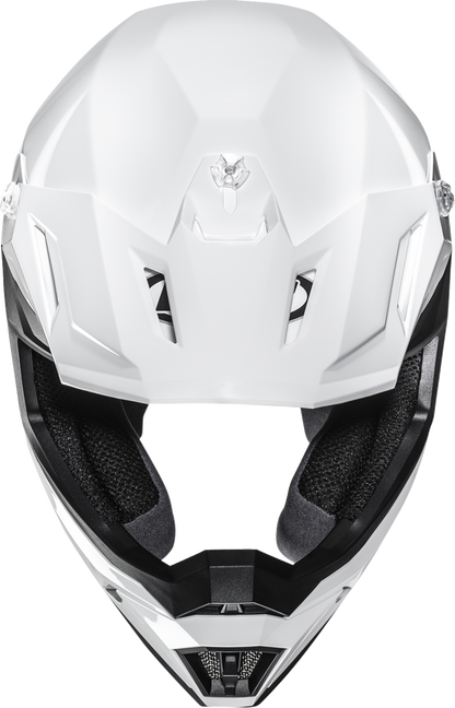 HJC C50 Helmet - Solid White, Medium - Advanced Polycarbonate Shell with Ventilation System - Kelly Motorsports