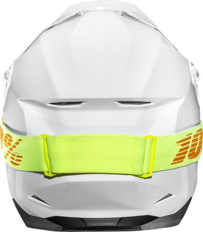 HJC C50 Helmet - Solid White, Medium - Advanced Polycarbonate Shell with Ventilation System - Kelly Motorsports
