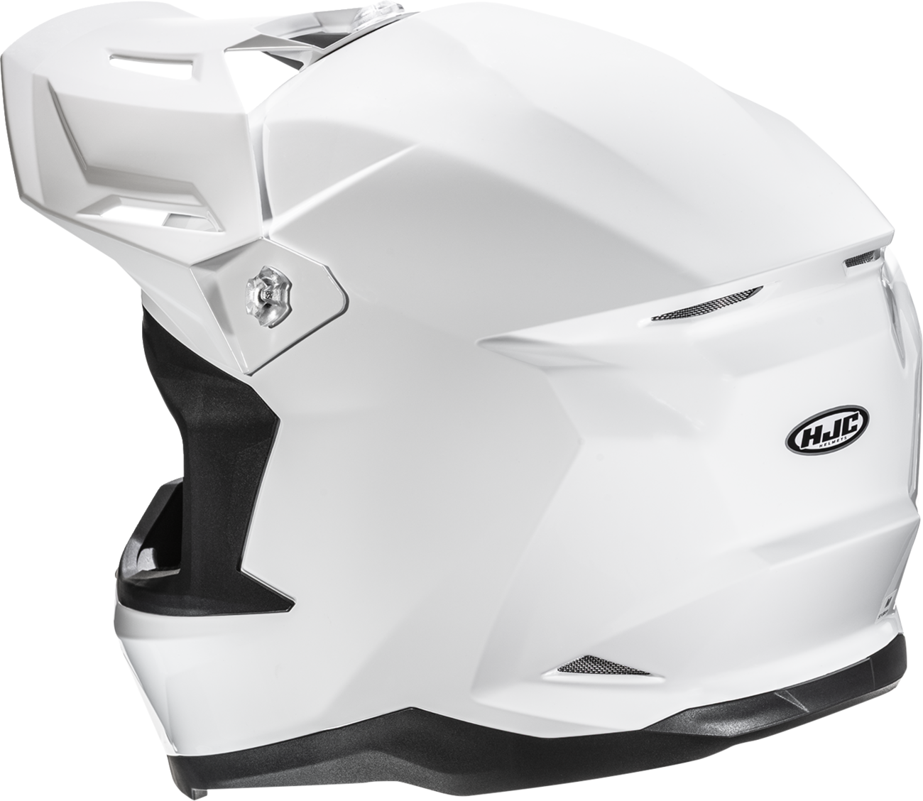 HJC C50 Helmet - Solid White, Medium - Advanced Polycarbonate Shell with Ventilation System - Kelly Motorsports