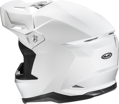HJC C50 Helmet - Solid White, Medium - Advanced Polycarbonate Shell with Ventilation System - Kelly Motorsports