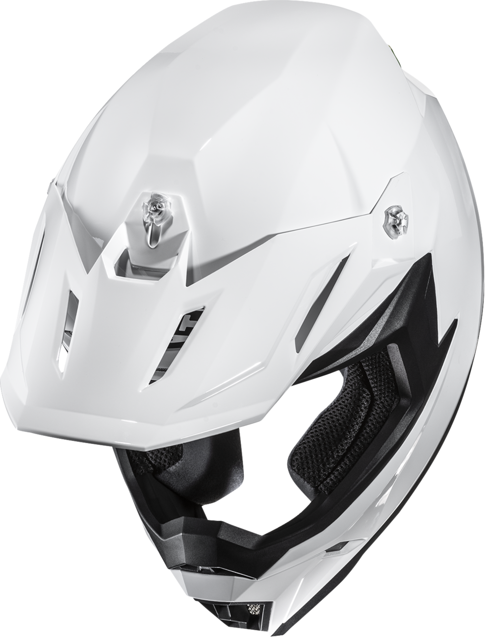 HJC C50 Helmet - Solid White, Medium - Advanced Polycarbonate Shell with Ventilation System - Kelly Motorsports
