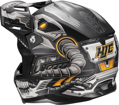 HJC C50 Mecha Beast Motorcycle Helmet – MC5SF, Large – Advanced Polycarbonate Shell with Ventilation System - Kelly Motorsports