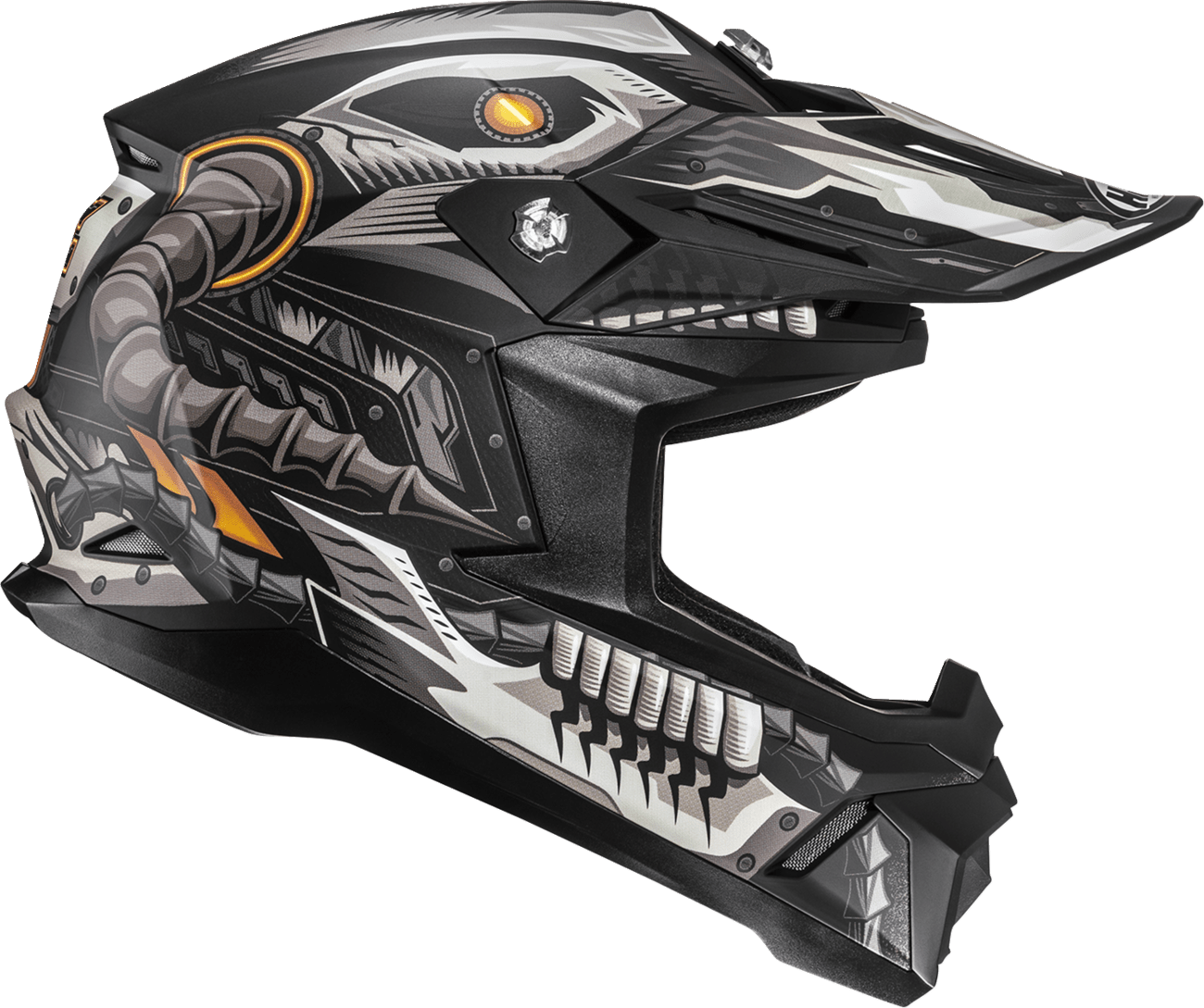 HJC C50 Mecha Beast Motorcycle Helmet - MC5SF, XS, Advanced Polycarbonate Shell - Kelly Motorsports