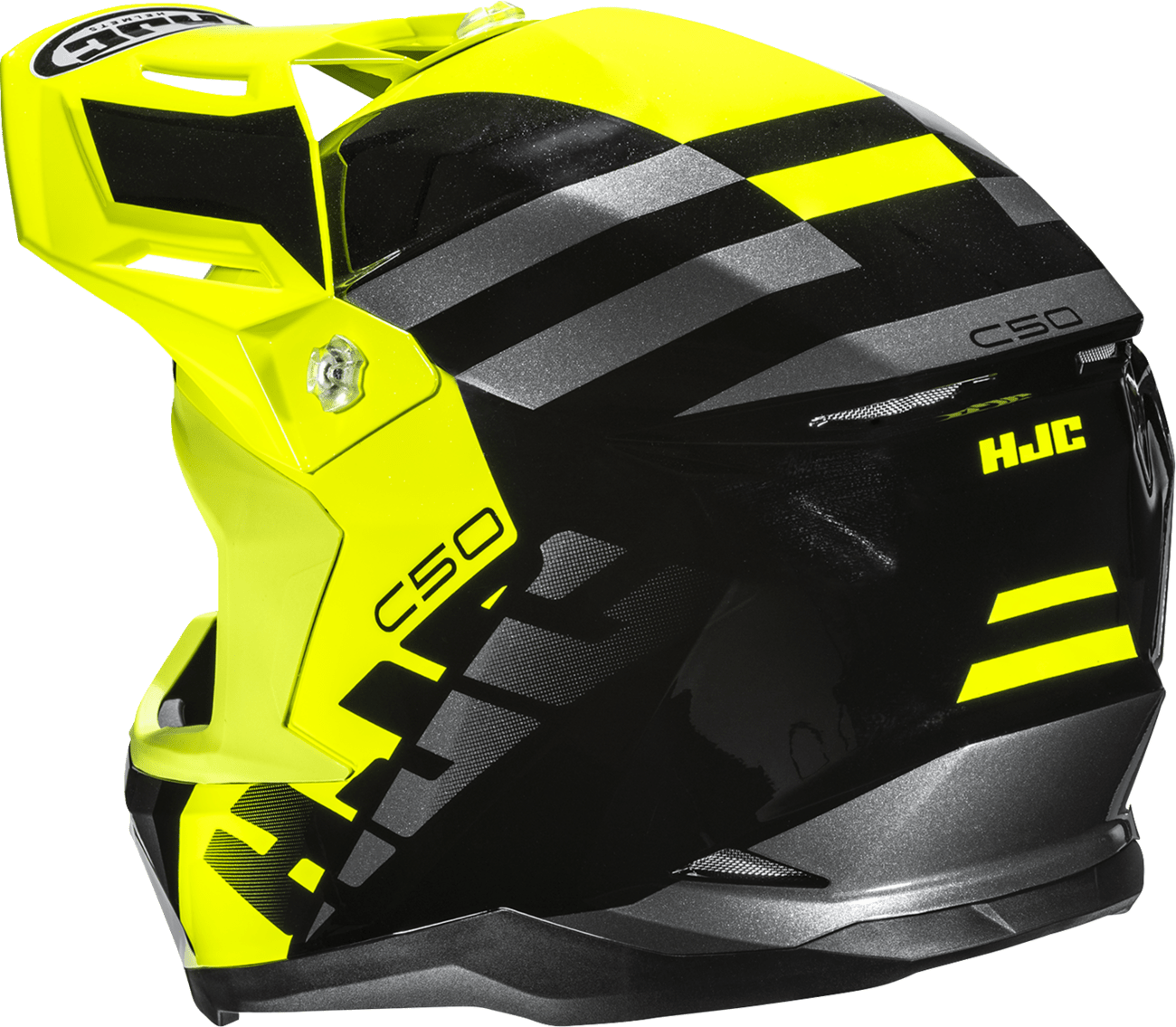 HJC C50 Mirage Motorcycle Helmet - Model MC3H, XS, Advanced Polycarbonate Shell - Kelly Motorsports