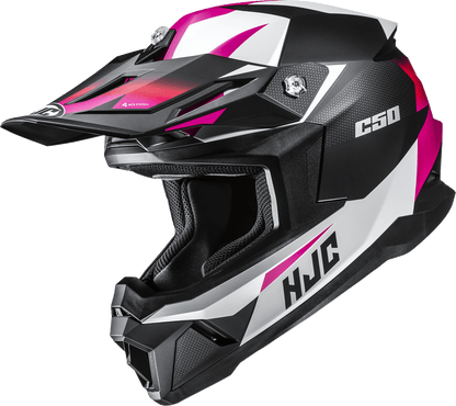 HJC C50 Slide Helmet - MC8SF, XS, Advanced Polycarbonate Shell and Enhanced Ventilation - Kelly Motorsports