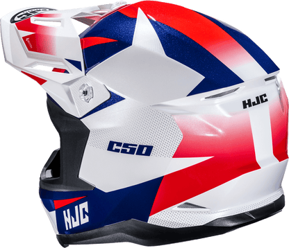 HJC C50 Slide Helmet with Advanced Ventilation and Bluetooth Compatibility - Medium (Part Number MP46NUS5321V) - Kelly Motorsports