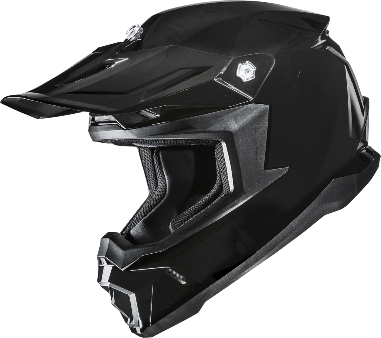 HJC C50 Solid Black Motorcycle Helmet - Size Large MP46NUS6METV - Kelly Motorsports