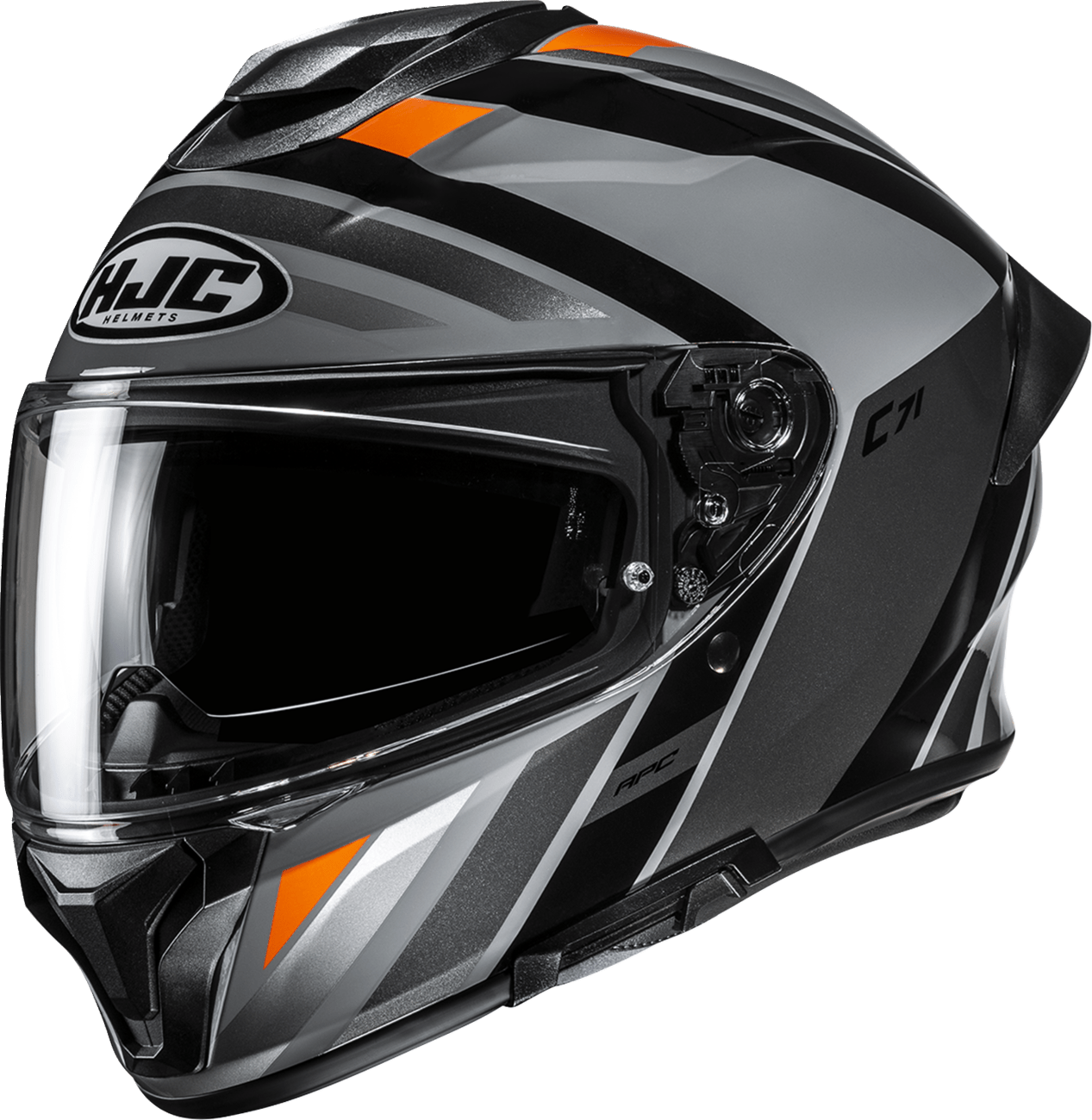HJC C71 Faber Motorcycle Helmet - Model FP69NUS6204V, Large, Advanced Safety and Comfort Features - Kelly Motorsports