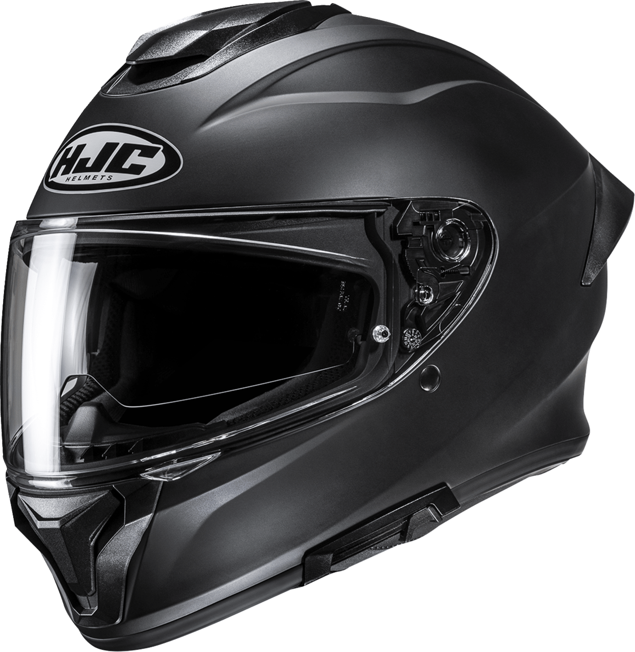 HJC C71 Helmet - Solid Semi-Flat Black, Size XL (Part Number FP69NUS7XBSV) - Kelly Motorsports